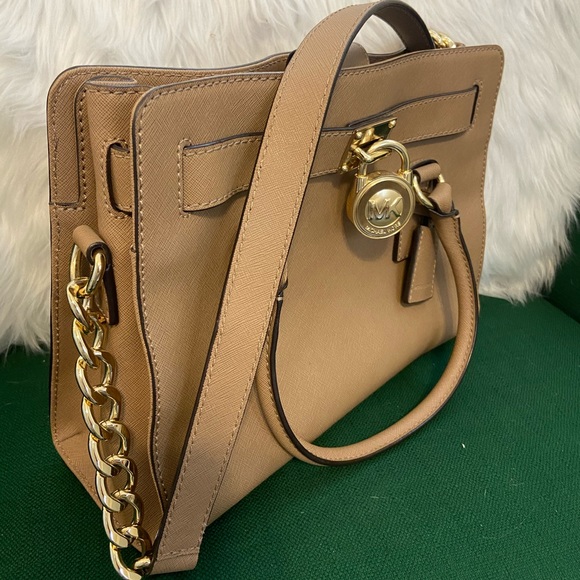 Michael Kors Hamilton East West Leather Satchel - Picture 7 of 8